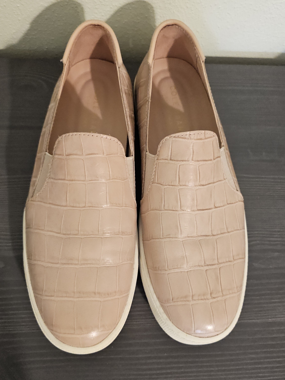 Cole Haan | Croc-Embossed Slip-On in Blush